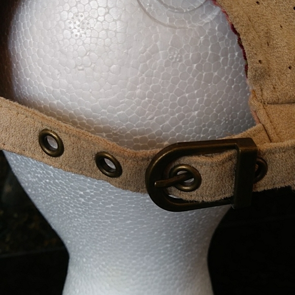 Gatsby Newsboy Style Floral Lined Hat Tan Brown OS - Picture 8 of 10